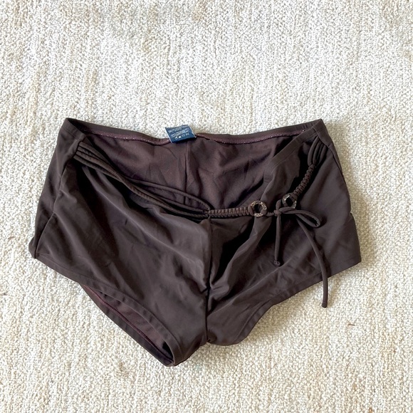 Faded Glory Swim 525 Faded Glory X Swim Bottoms Brown Lycra Boy Cut